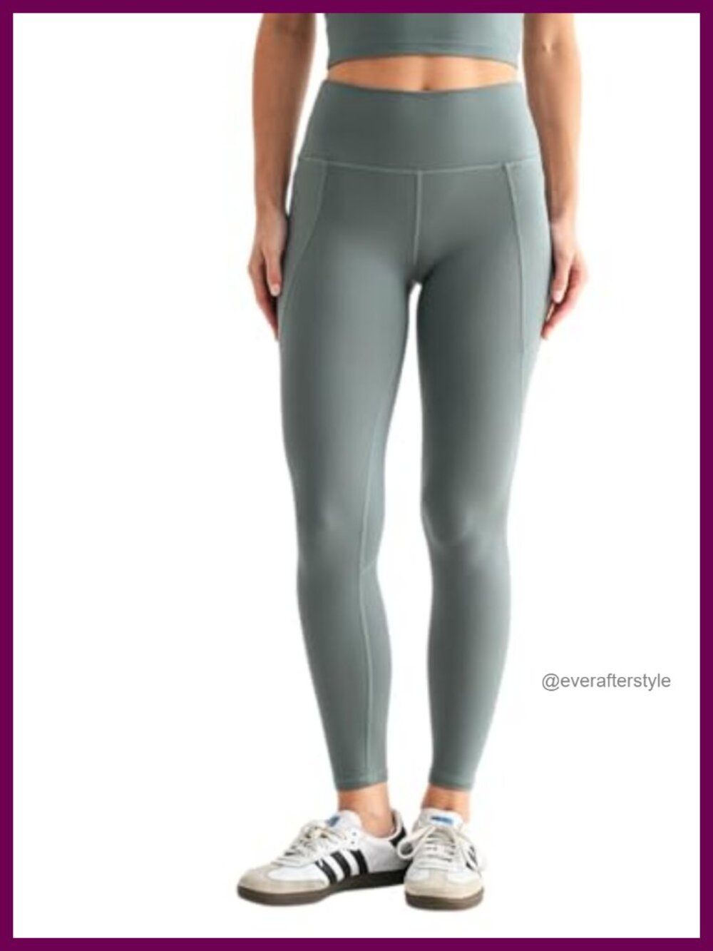High-Waisted Leggings 25" Inseam Lightweight Polyester Blend Athletic Yoga